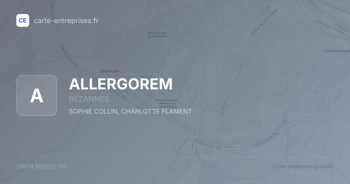 ALLERGOREM — 980672760 — fiche entreprise