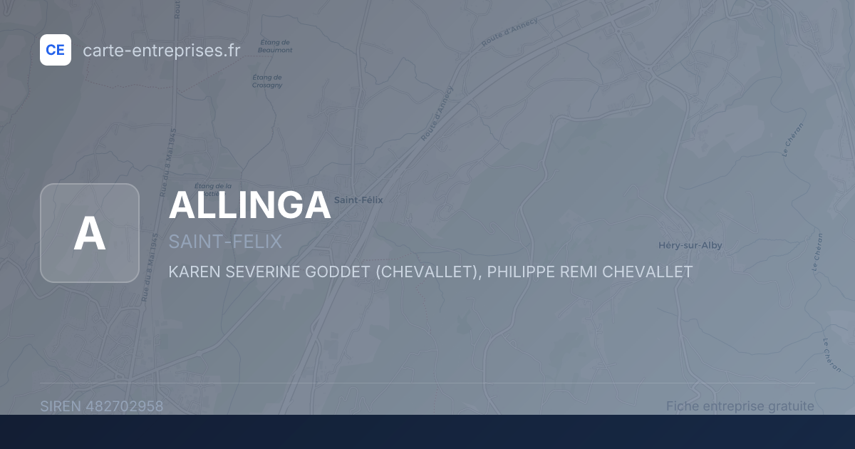 ALLINGA — 482702958 — fiche entreprise