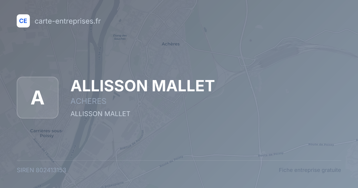 ALLISSON MALLET — 802413153 — fiche entreprise