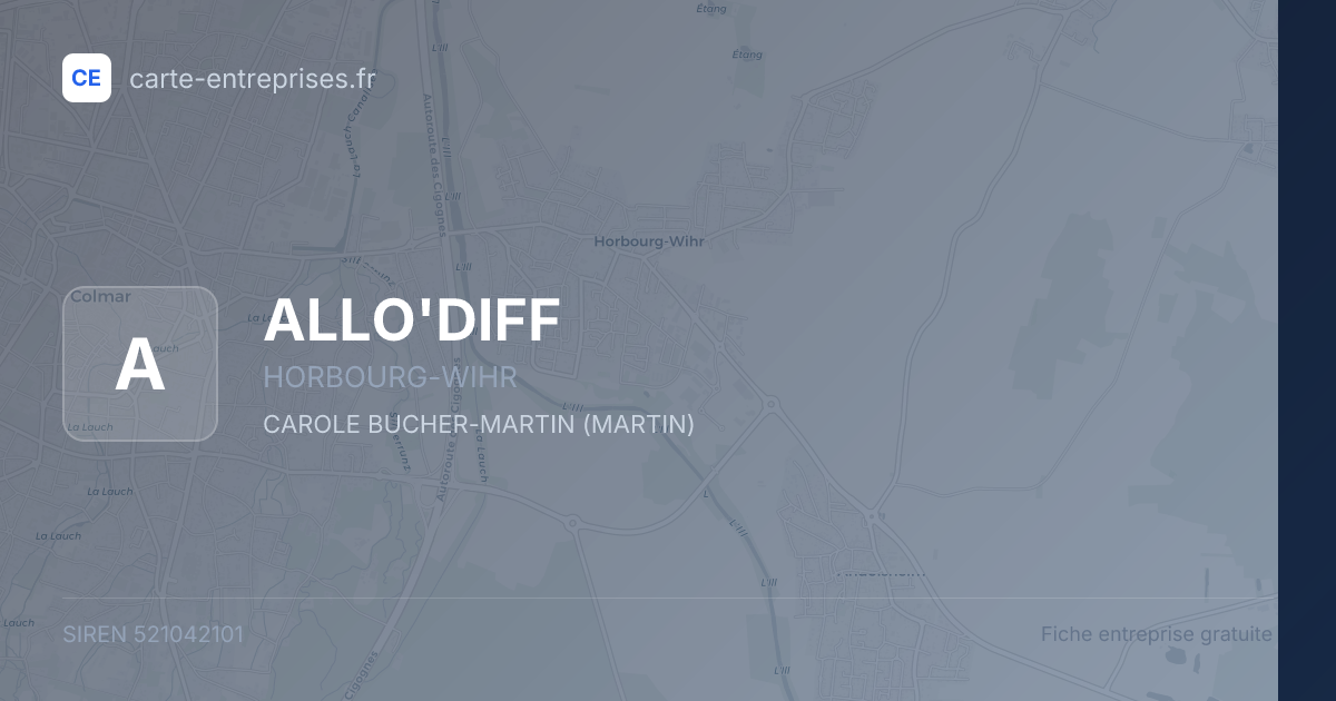 ALLO'DIFF — 521042101 — fiche entreprise