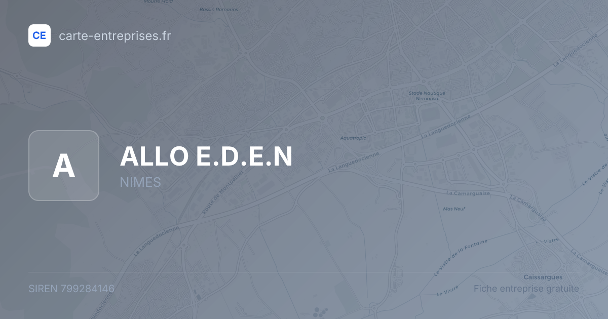 ALLO E.D.E.N — 799284146 — fiche entreprise