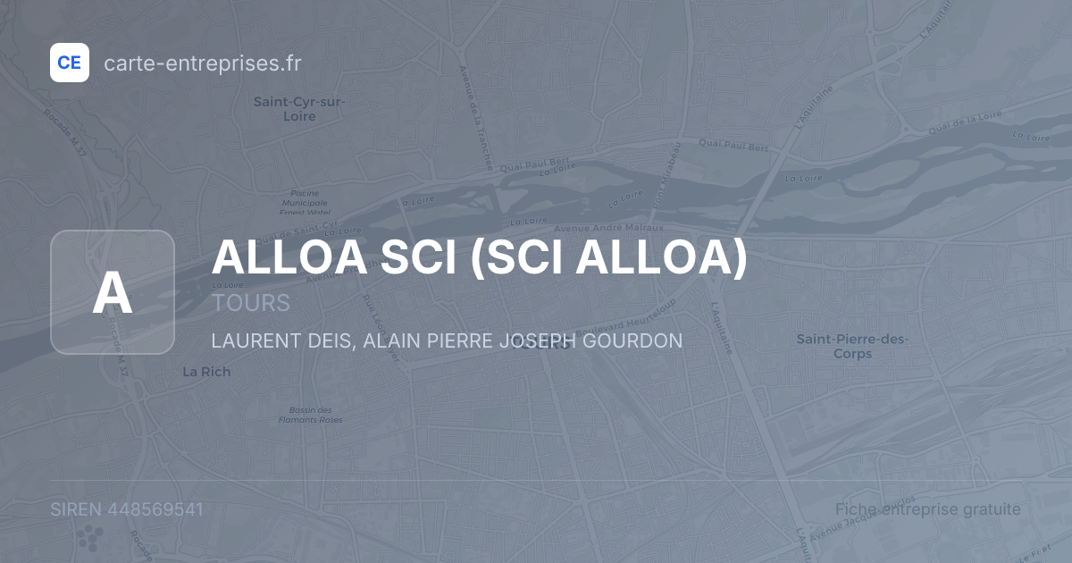ALLOA SCI (SCI ALLOA) — 448569541 — fiche entreprise