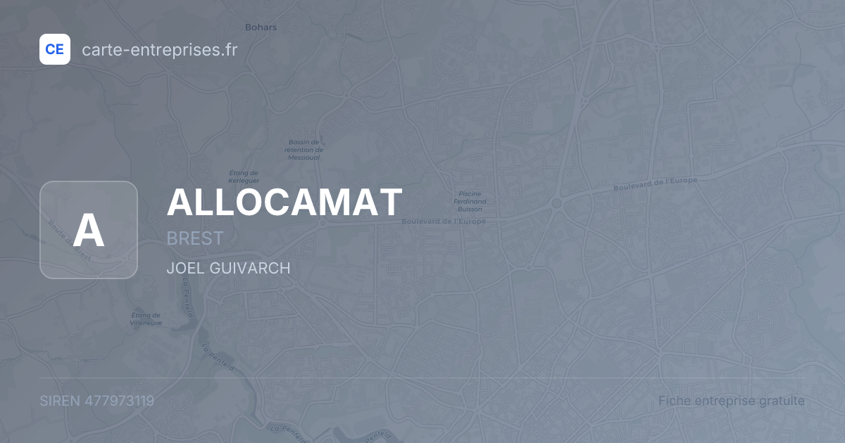 ALLOCAMAT — 477973119 — fiche entreprise