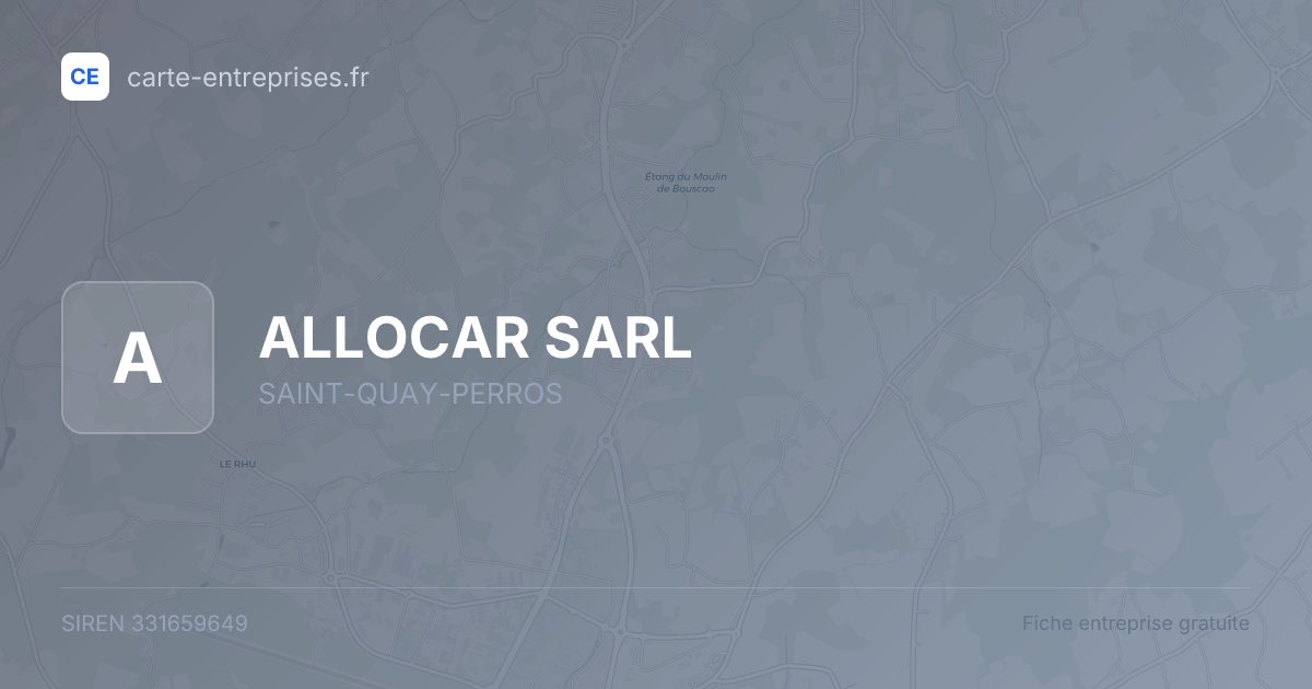 ALLOCAR SARL — 331659649 — fiche entreprise