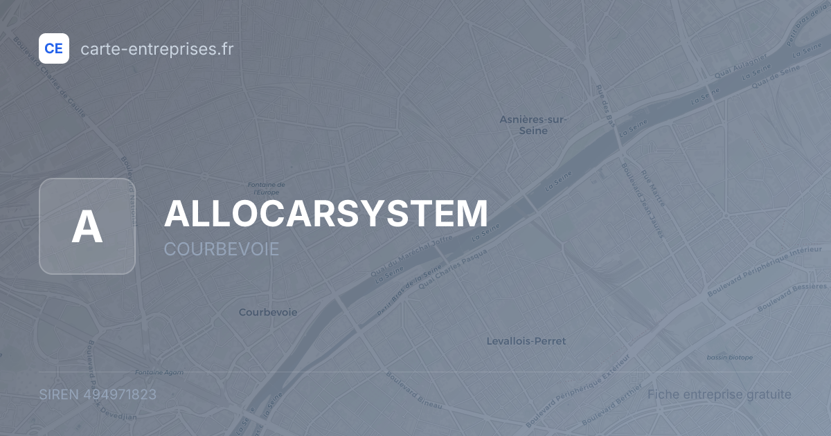 ALLOCARSYSTEM — 494971823 — fiche entreprise