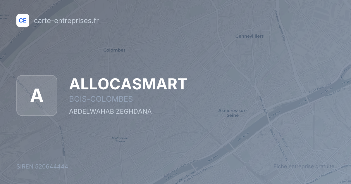 ALLOCASMART — 520644444 — fiche entreprise