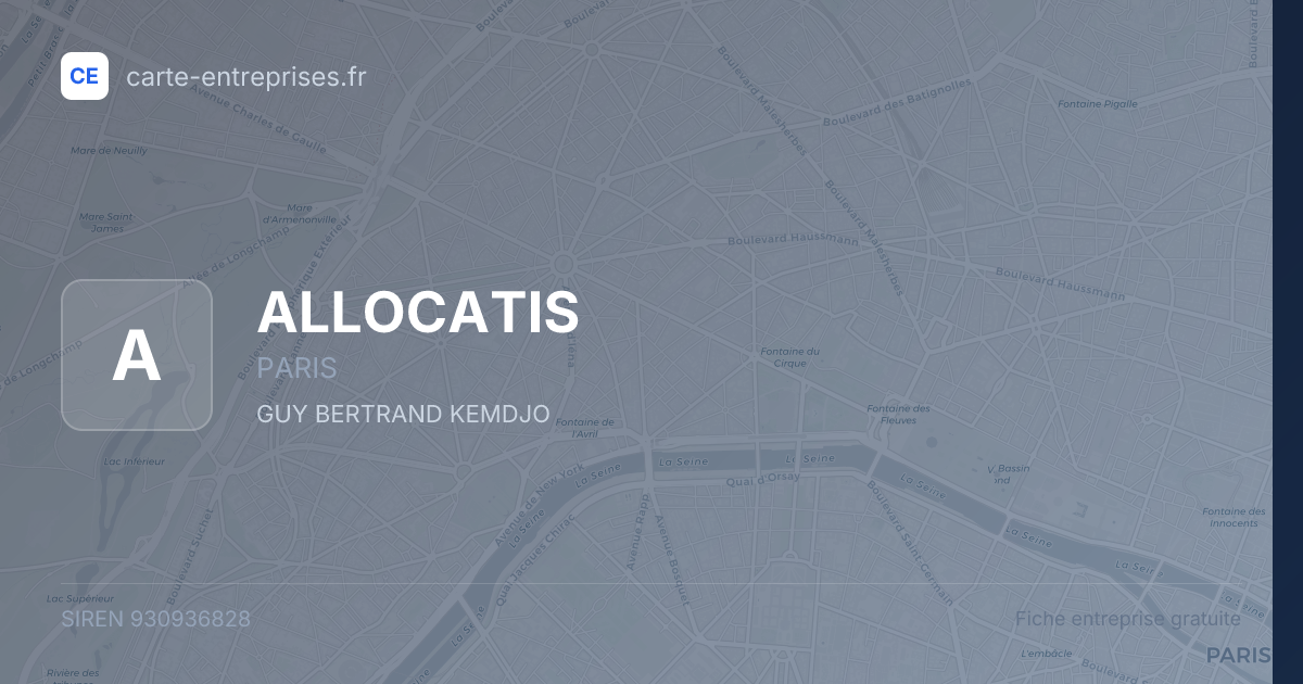 ALLOCATIS — 930936828 — fiche entreprise
