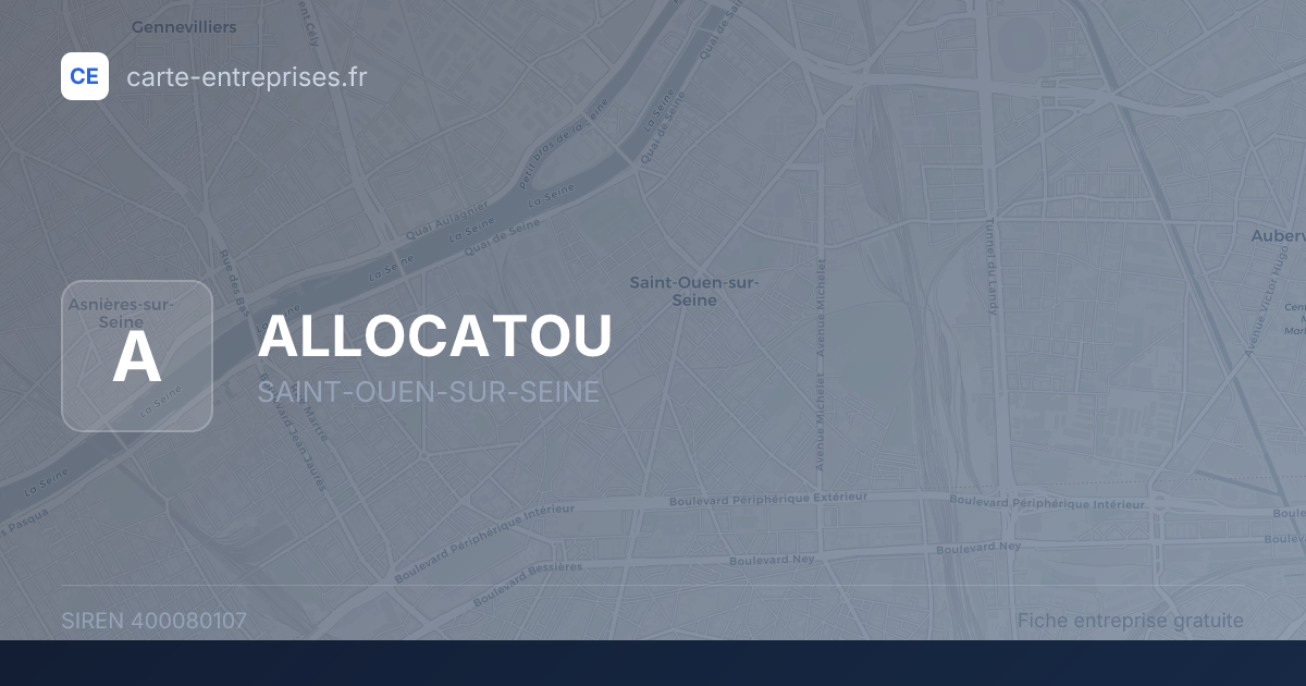 ALLOCATOU — 400080107 — fiche entreprise