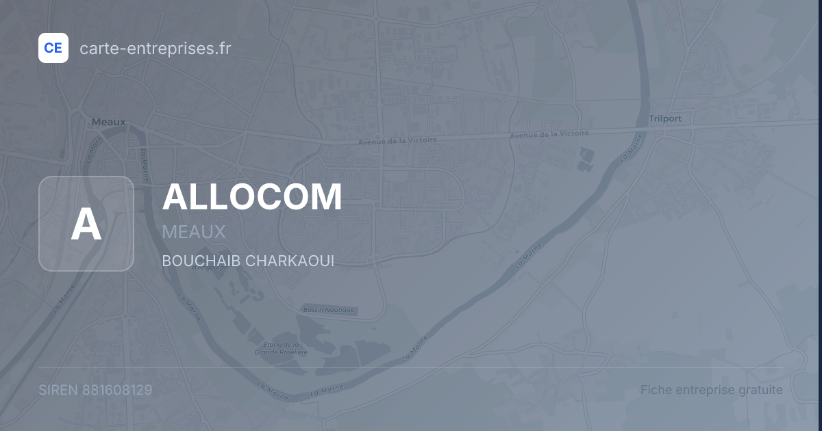 ALLOCOM — 881608129 — fiche entreprise