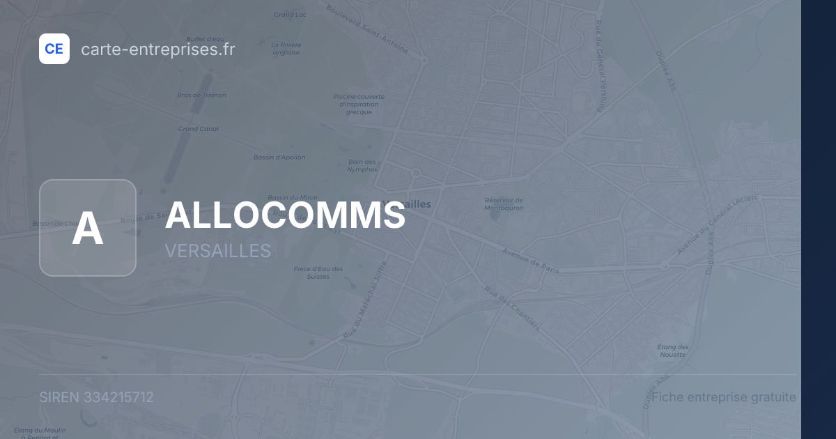 ALLOCOMMS — 334215712 — fiche entreprise