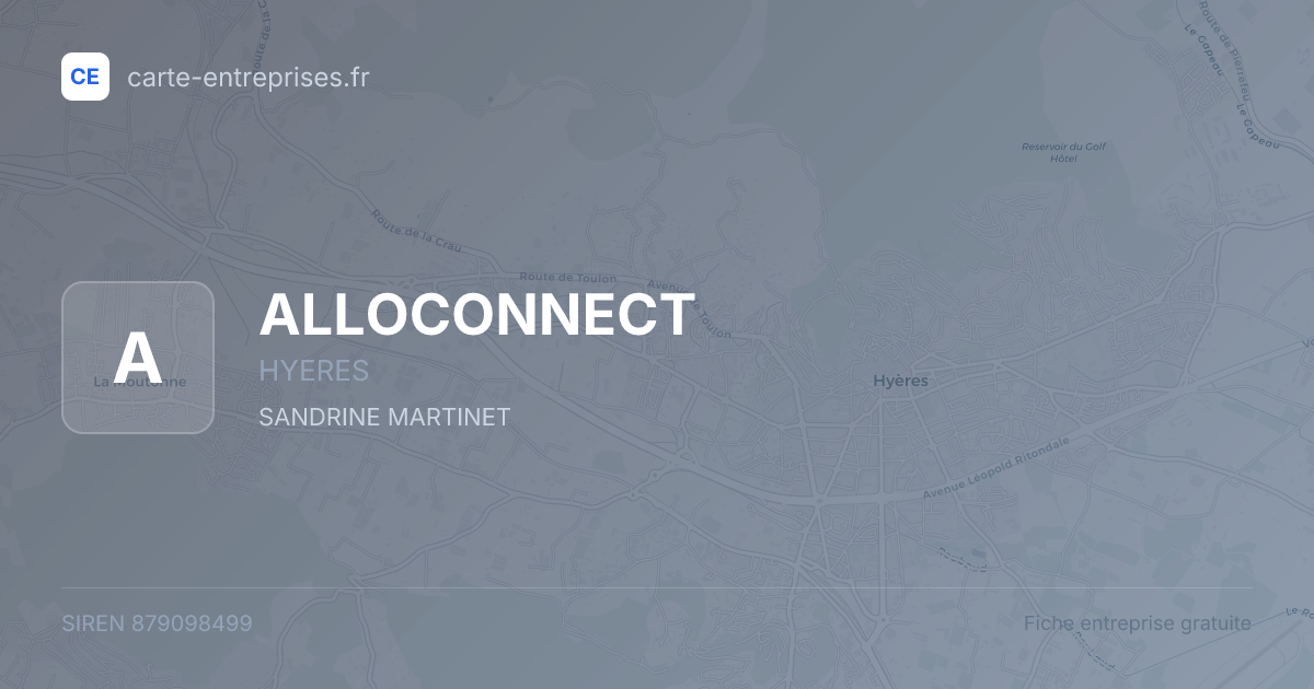 ALLOCONNECT — 879098499 — fiche entreprise