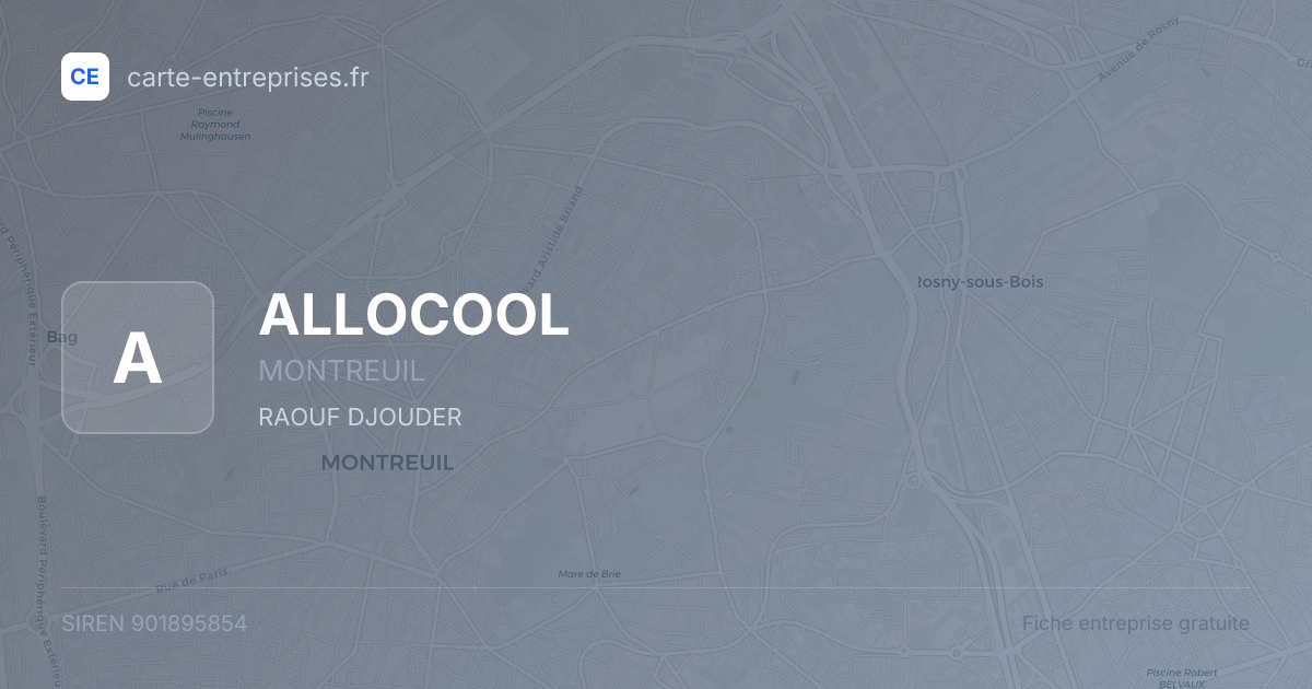 ALLOCOOL — 901895854 — fiche entreprise