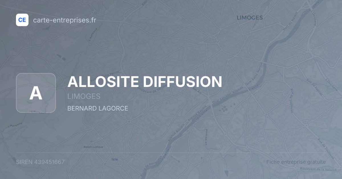 ALLOSITE DIFFUSION — 439451667 — fiche entreprise