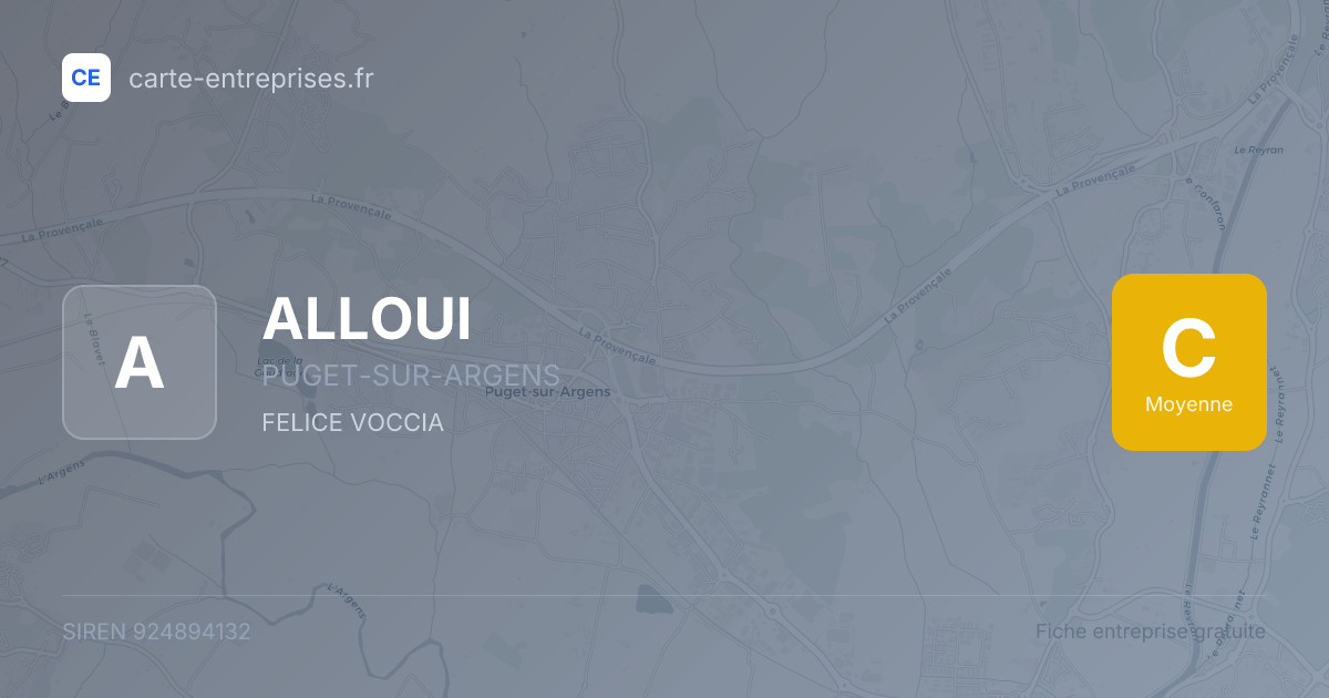 ALLOUI — 924894132 — fiche entreprise