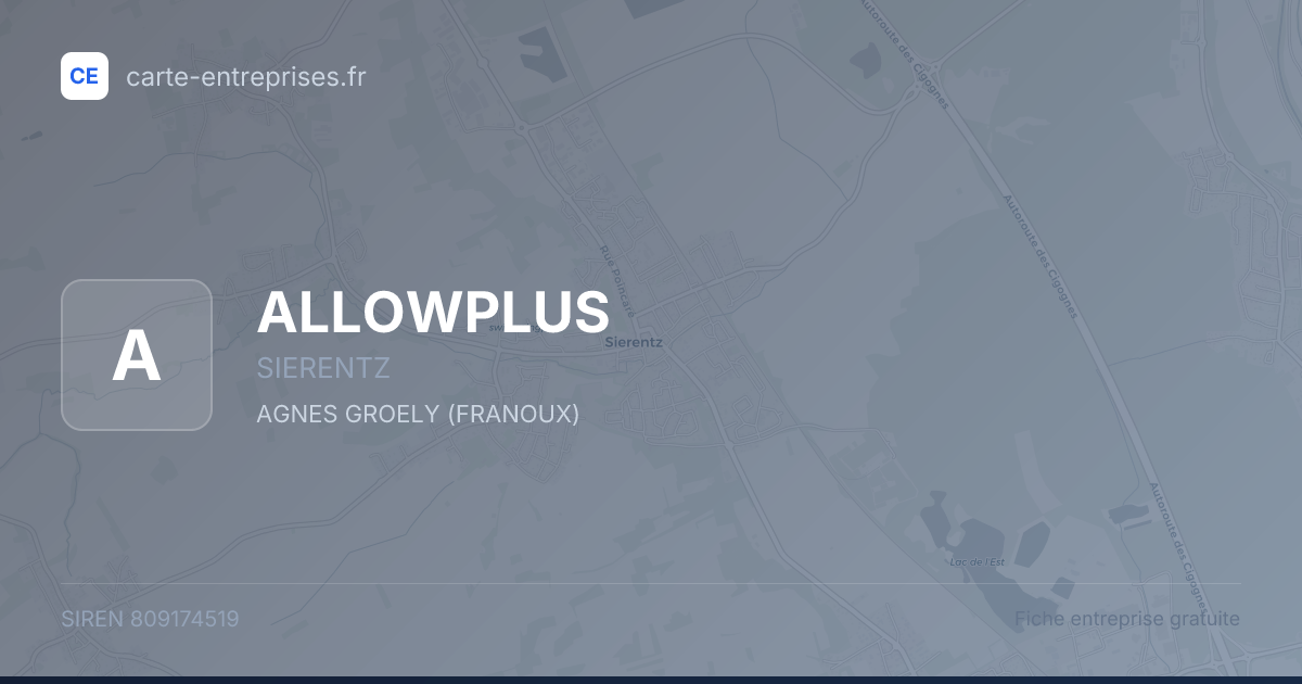 ALLOWPLUS — 809174519 — fiche entreprise