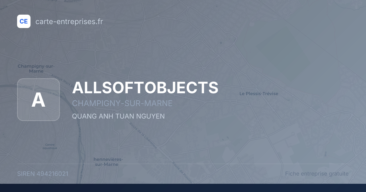ALLSOFTOBJECTS — 494216021 — fiche entreprise