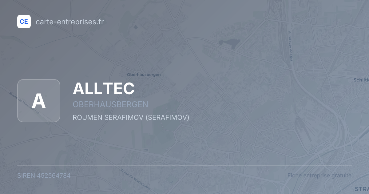 ALLTEC — 452564784 — fiche entreprise
