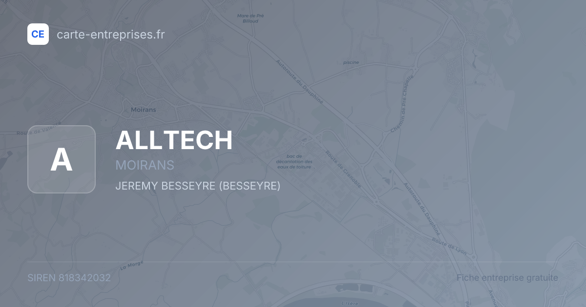 ALLTECH — 818342032 — fiche entreprise