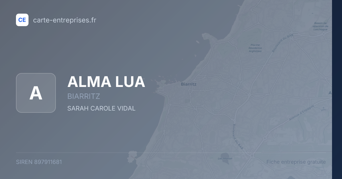 ALMA LUA — 897911681 — fiche entreprise