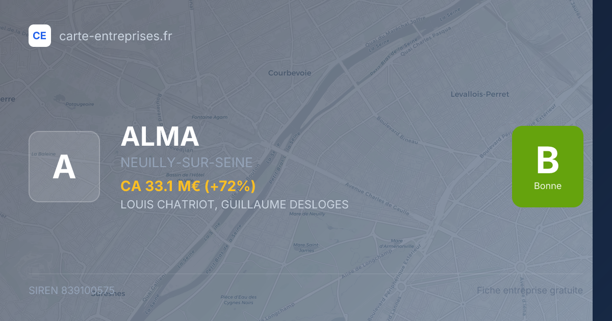 ALMA — 839100575 — fiche entreprise
