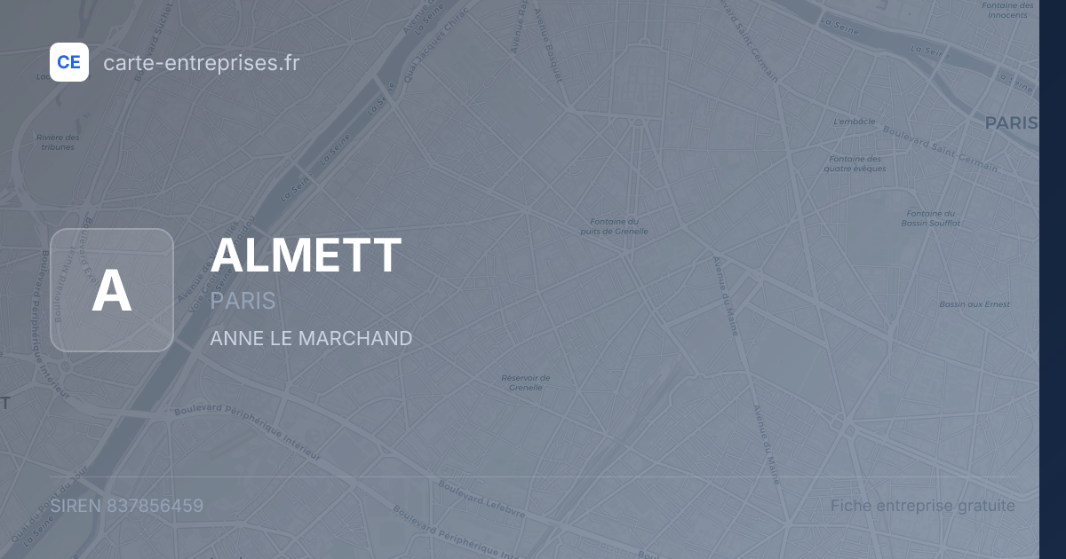 ALMETT — 837856459 — fiche entreprise