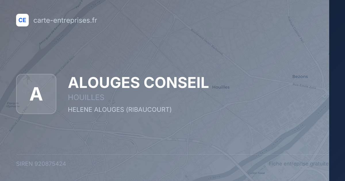 ALOUGES CONSEIL — 920875424 — fiche entreprise