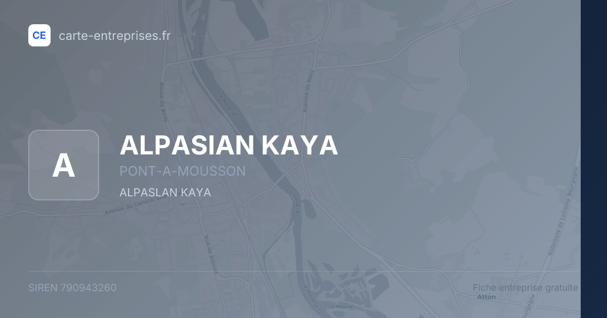 ALPASIAN KAYA — 790943260 — fiche entreprise