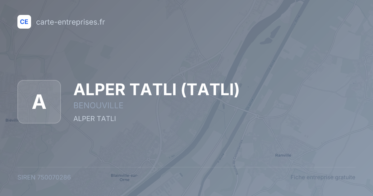 ALPER TATLI (TATLI) — 750070286 — fiche entreprise