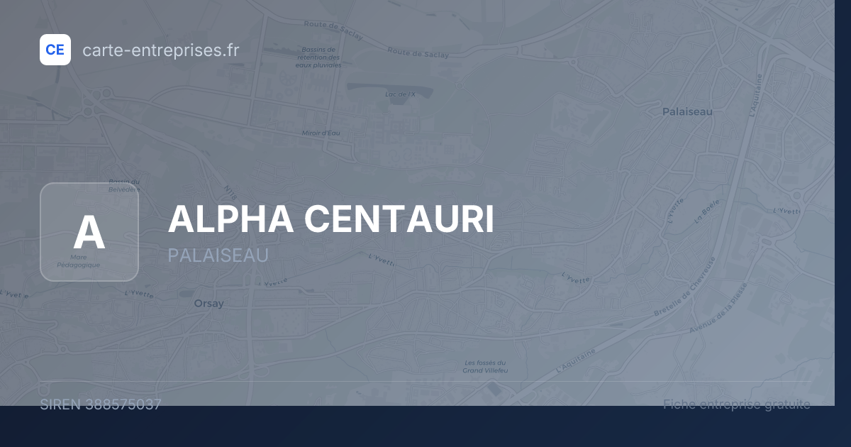 ALPHA CENTAURI — 388575037 — fiche entreprise