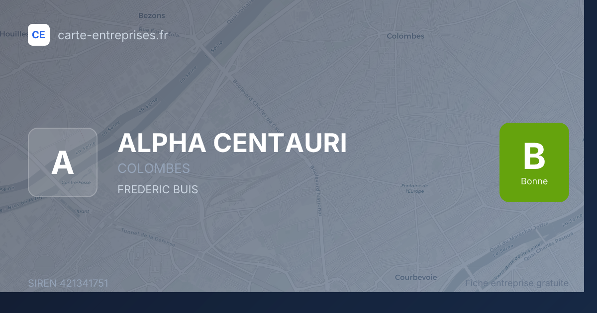 ALPHA CENTAURI — 421341751 — fiche entreprise