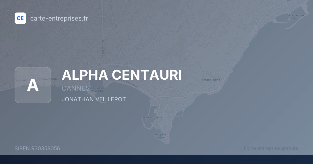 ALPHA CENTAURI — 930358056 — fiche entreprise