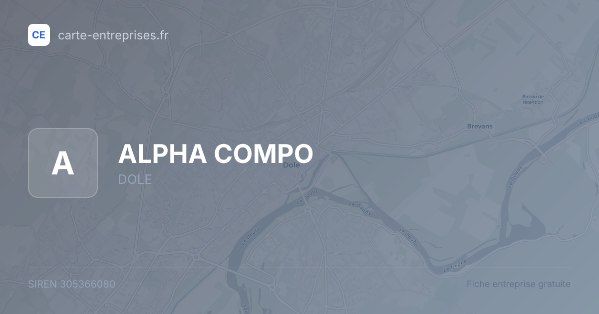 ALPHA COMPO — 305366080 — fiche entreprise
