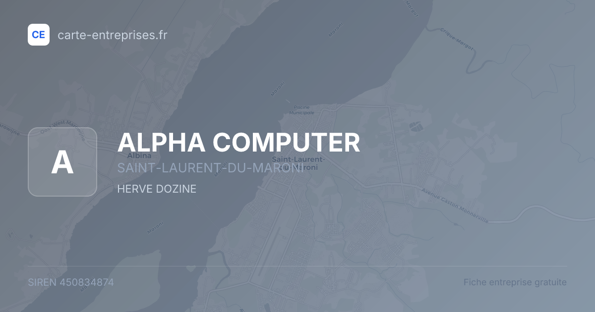ALPHA COMPUTER — 450834874 — fiche entreprise