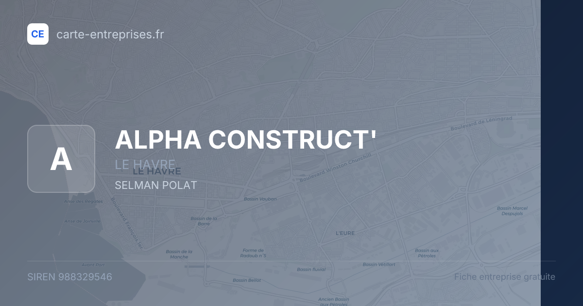ALPHA CONSTRUCT' — 988329546 — fiche entreprise