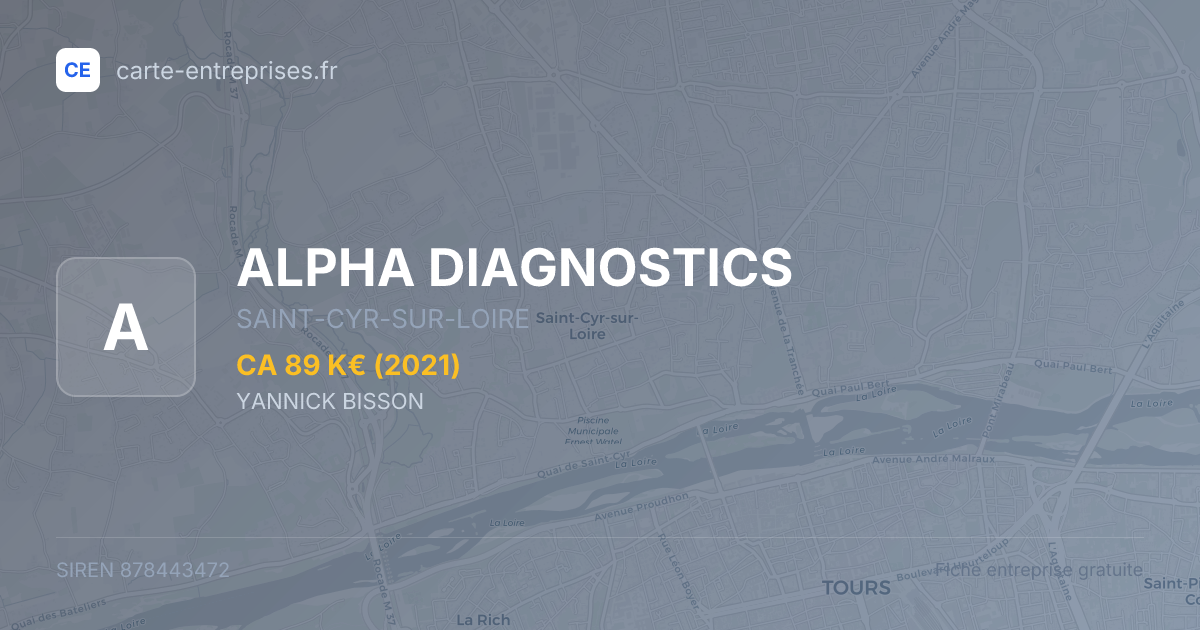 ALPHA DIAGNOSTICS — 878443472 — fiche entreprise
