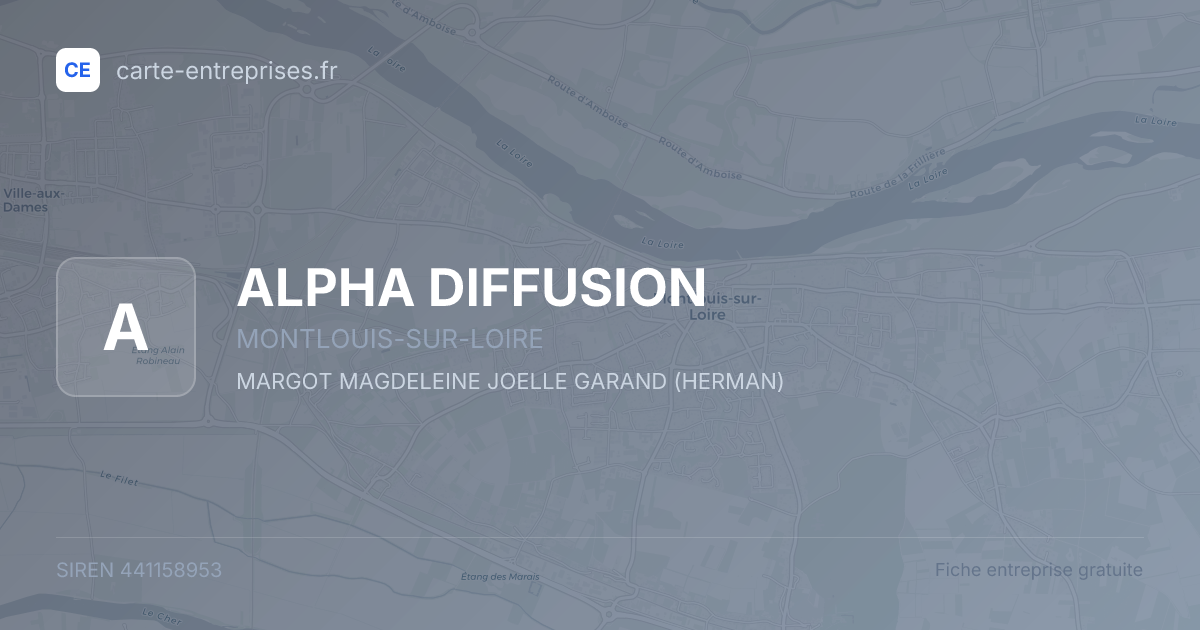 ALPHA DIFFUSION — 441158953 — fiche entreprise