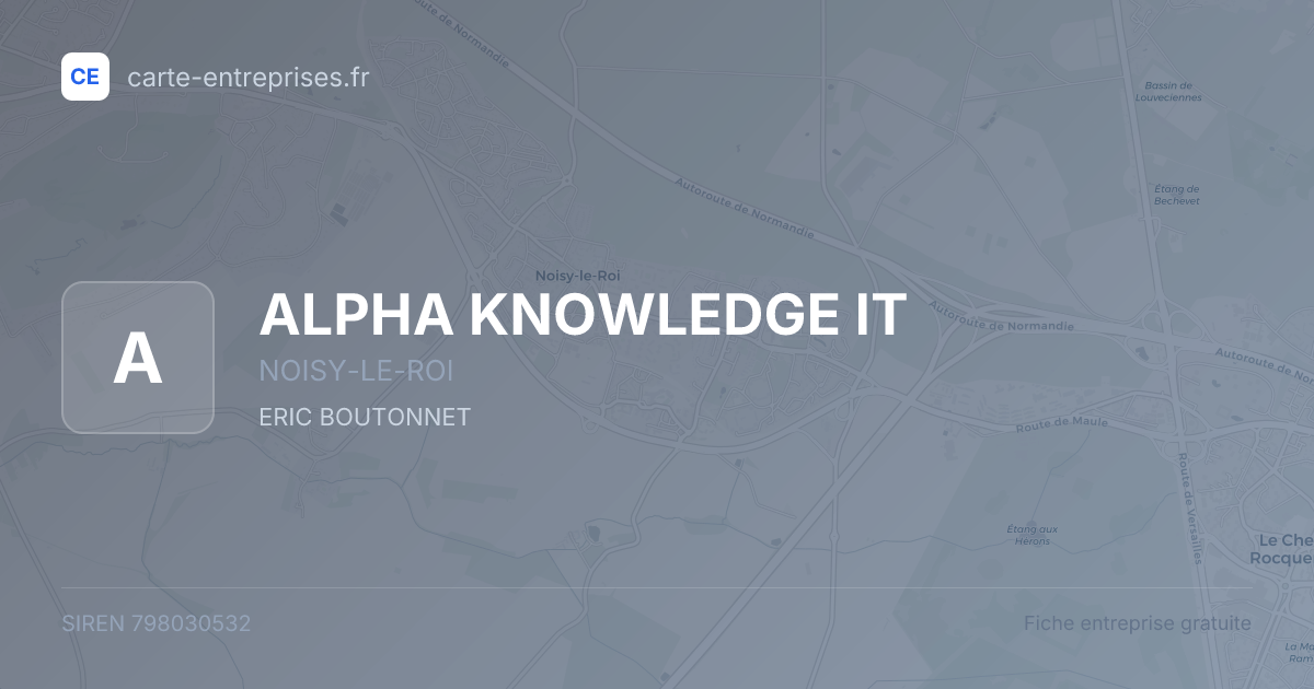 ALPHA KNOWLEDGE IT — 798030532 — fiche entreprise