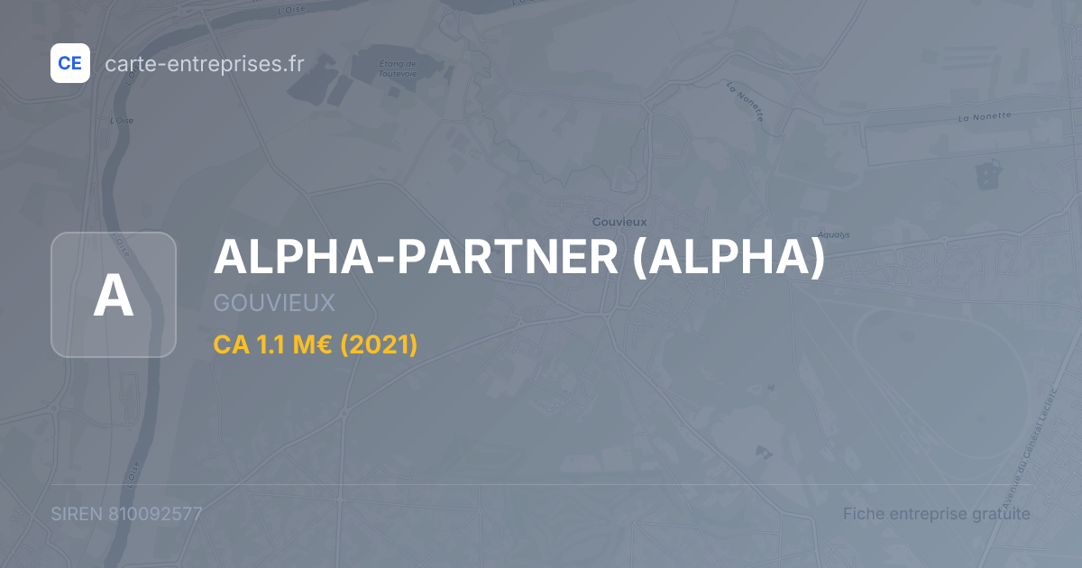 ALPHA-PARTNER (ALPHA) — 810092577 — fiche entreprise