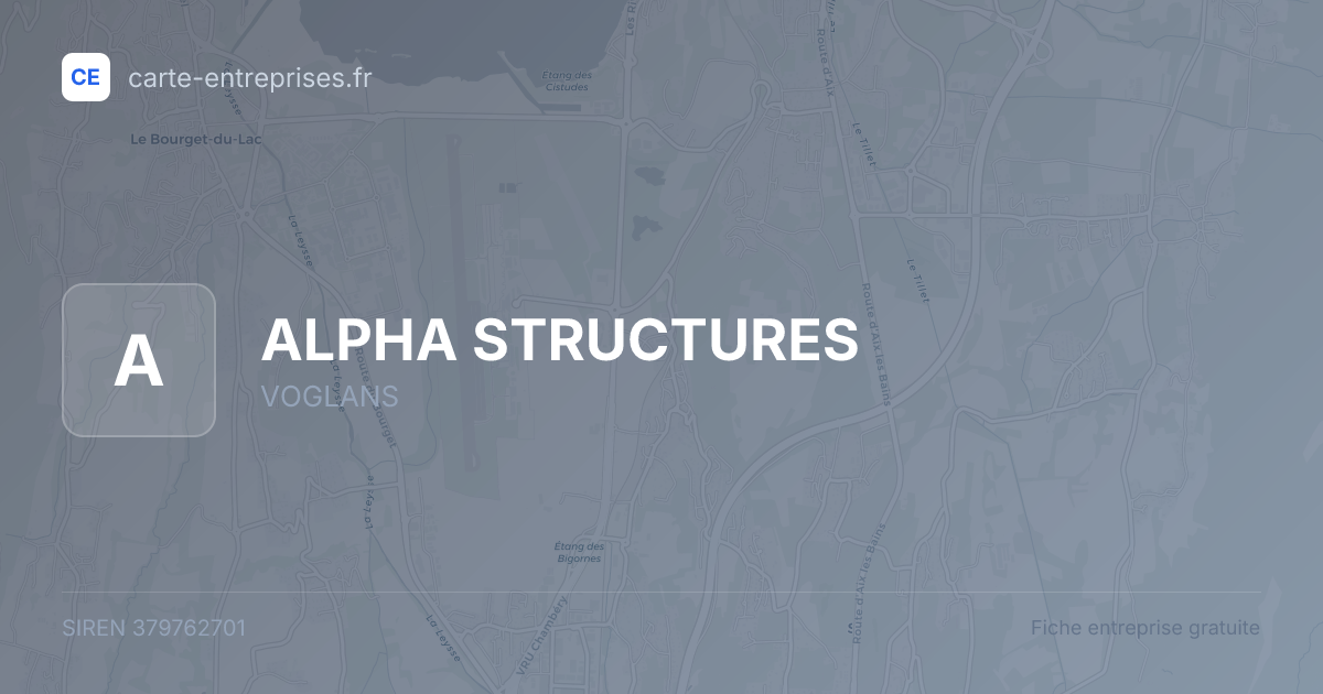 ALPHA STRUCTURES — 379762701 — fiche entreprise
