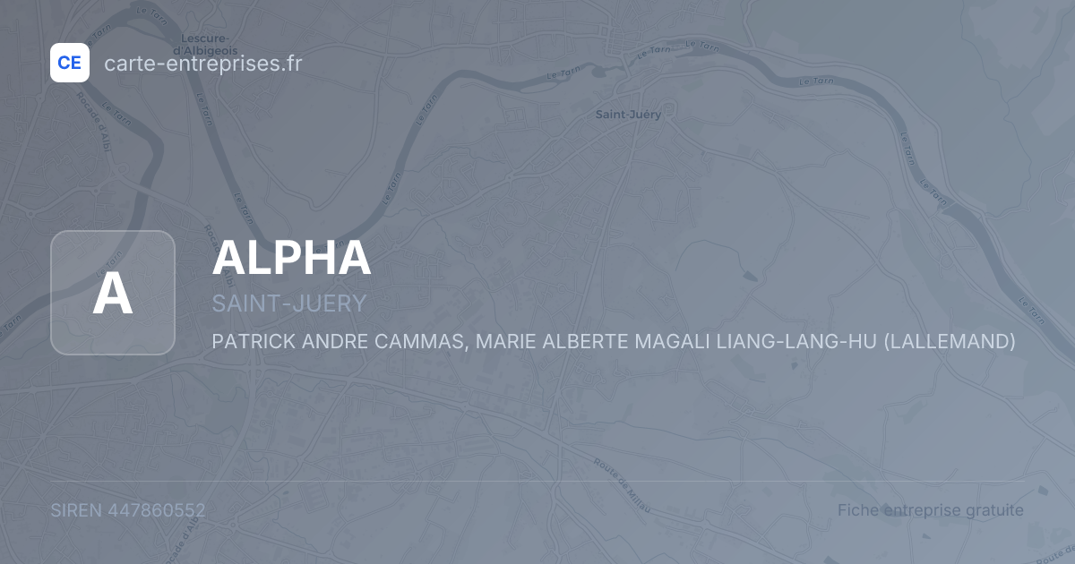 ALPHA — 447860552 — fiche entreprise