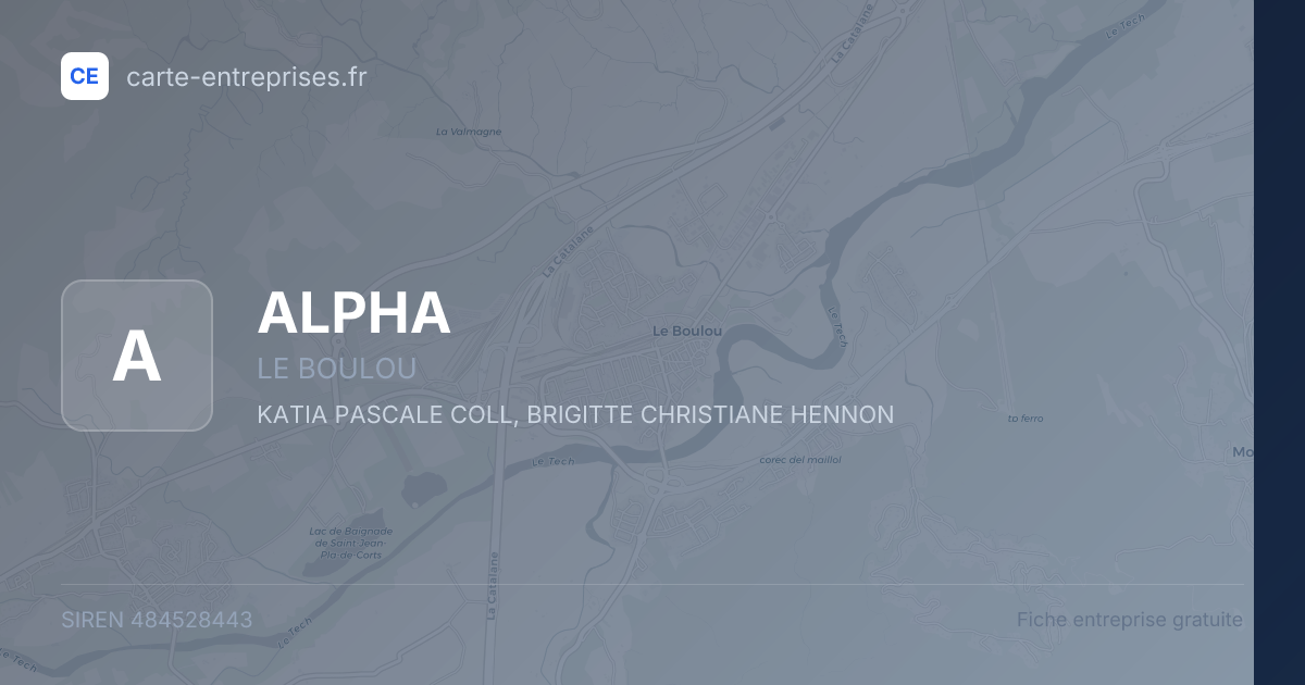ALPHA — 484528443 — fiche entreprise