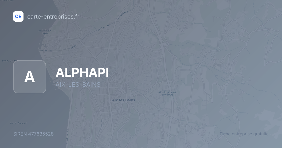 ALPHAPI — 477635528 — fiche entreprise