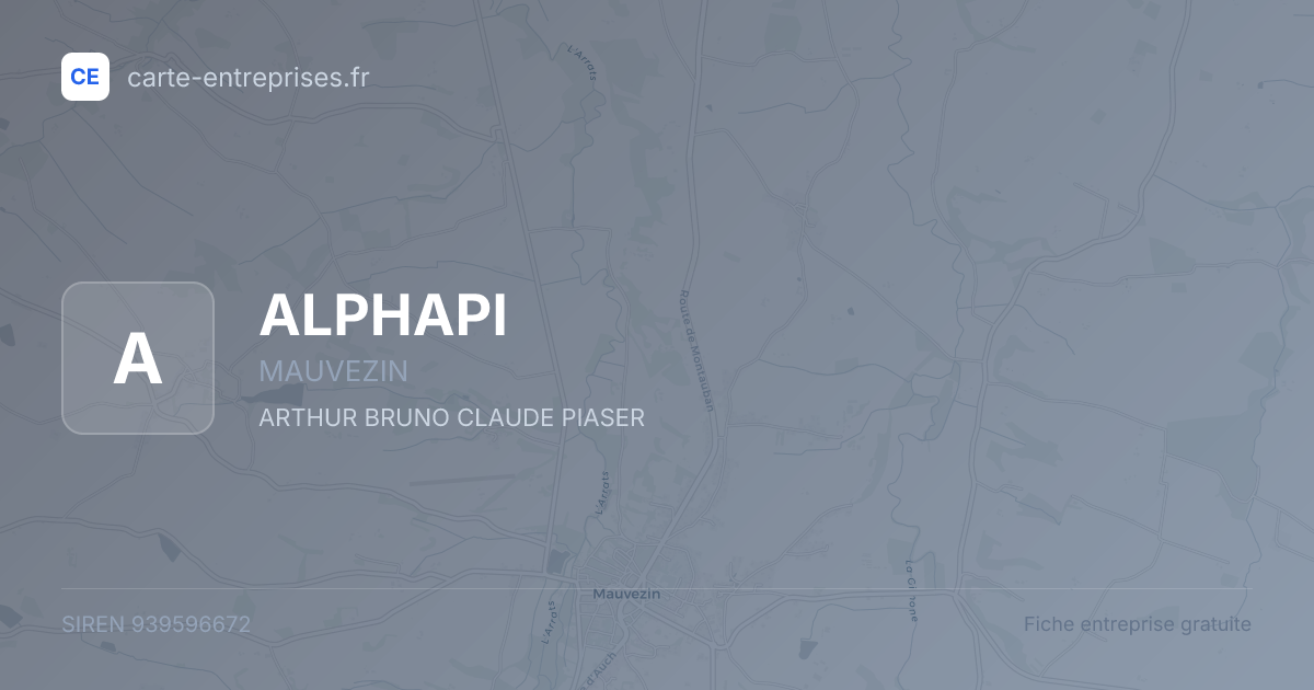 ALPHAPI — 939596672 — fiche entreprise