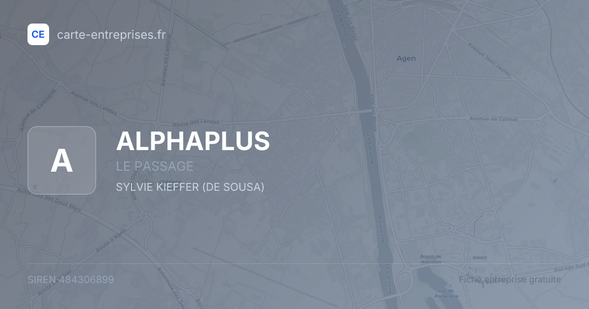 ALPHAPLUS — 484306899 — fiche entreprise