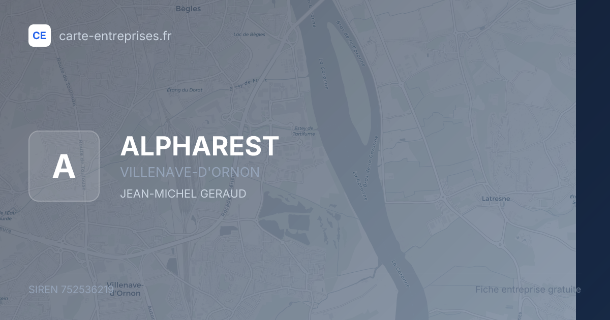 ALPHAREST — 752536219 — fiche entreprise