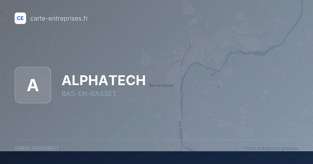 ALPHATECH — 397896671 — fiche entreprise