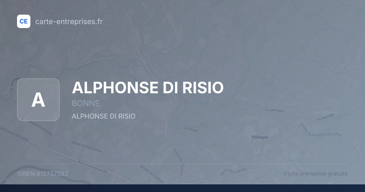 ALPHONSE DI RISIO — 412737082 — fiche entreprise