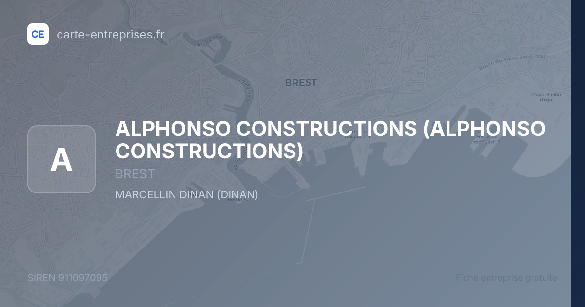 ALPHONSO CONSTRUCTIONS — 911097095 — fiche entreprise