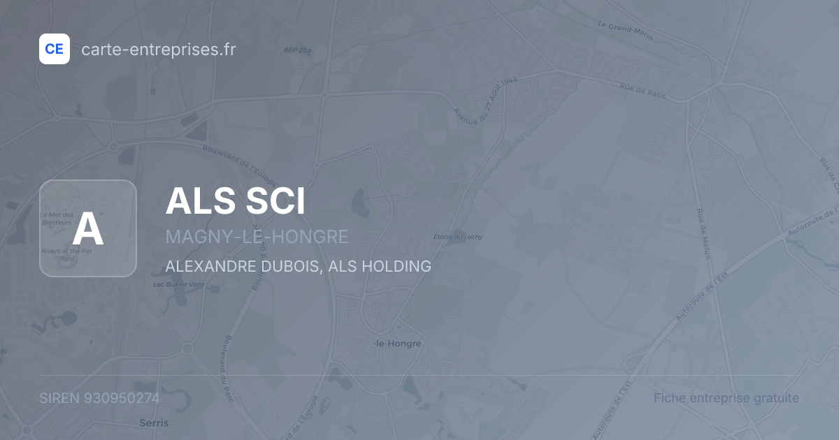 ALS SCI — 930950274 — fiche entreprise