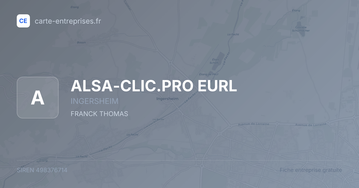 ALSA-CLIC.PRO EURL — 498376714 — fiche entreprise